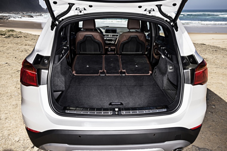 2018 BMW X1 xDrive28i Trunk with Rear Seats Folded Picture / Pic / Image